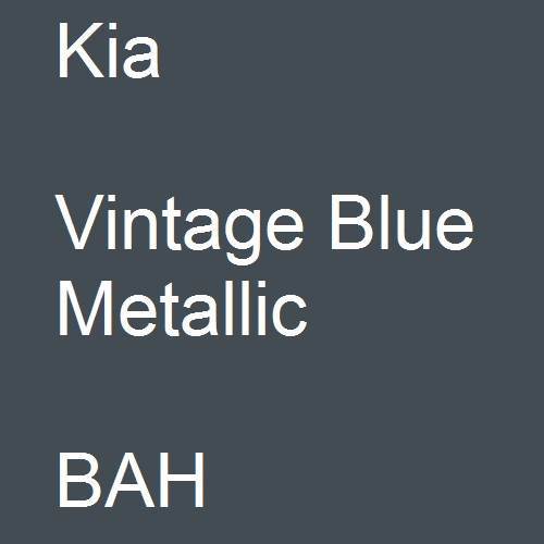 Kia, Vintage Blue Metallic, BAH.